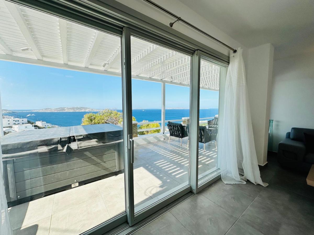 Seaview & Jacuzzi Summer Residence Mykonos Town Zewnętrze zdjęcie